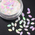 1Pcs 12 Ccolors DIY Leaf Shape Acrylic Powder Gel Nail Polish Nail Art Decorations Crystal Manicure Professional Nail Accesorios