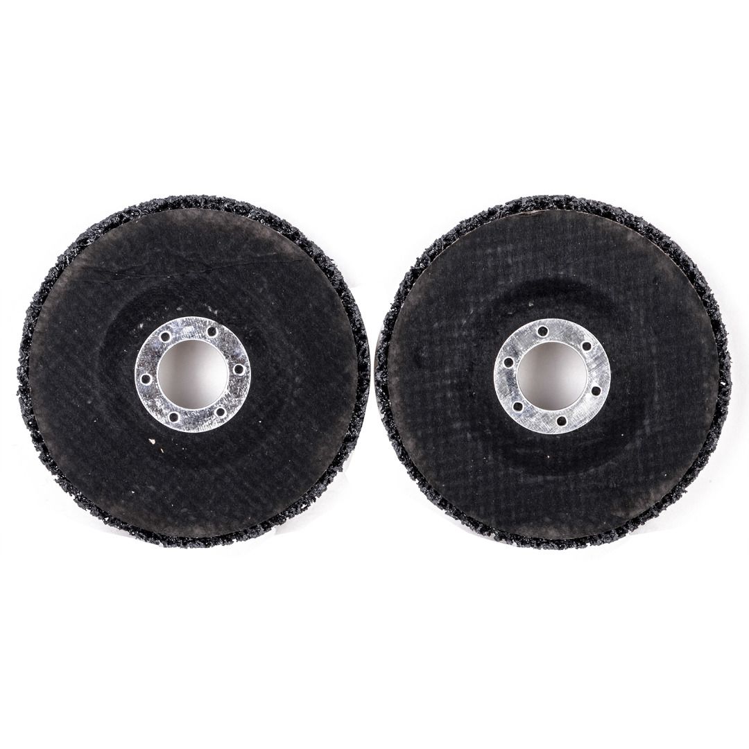 Newest 2pcs 115mm Poly Strip Abrasive Disc Wheels 46 Grits 22mm Rust Paint Remover 11500rpm Grinding Tools For Angle Grinder