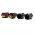 DSYCAR 4 Pcs/Set Car Styling Aluminium Alloy/Copper Germany Flag Car Tire Valve Caps Wheel Tires Tire Stem Air Cap Airtight New