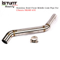 Slip On For CFmoto NK400 650NK 400 nk 650 Escape Modified Motorcycle Exhaust System Stainless Steel Front Middle Link Pipe Tube