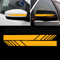 2PCS Car Side Rear View Mirror Stripes Stickers For Car Decor Rearview Mirror Vinyl Car Exterior Stickers Styling Accessories