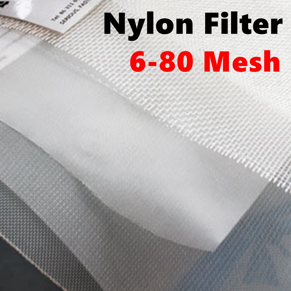 Thickened Nylon Food Filter Net 6-80M Filter Fabric Kitchen Oil Nut Milk Bag Filter Mesh Wine Beer Brewing Strainer Food Sieve