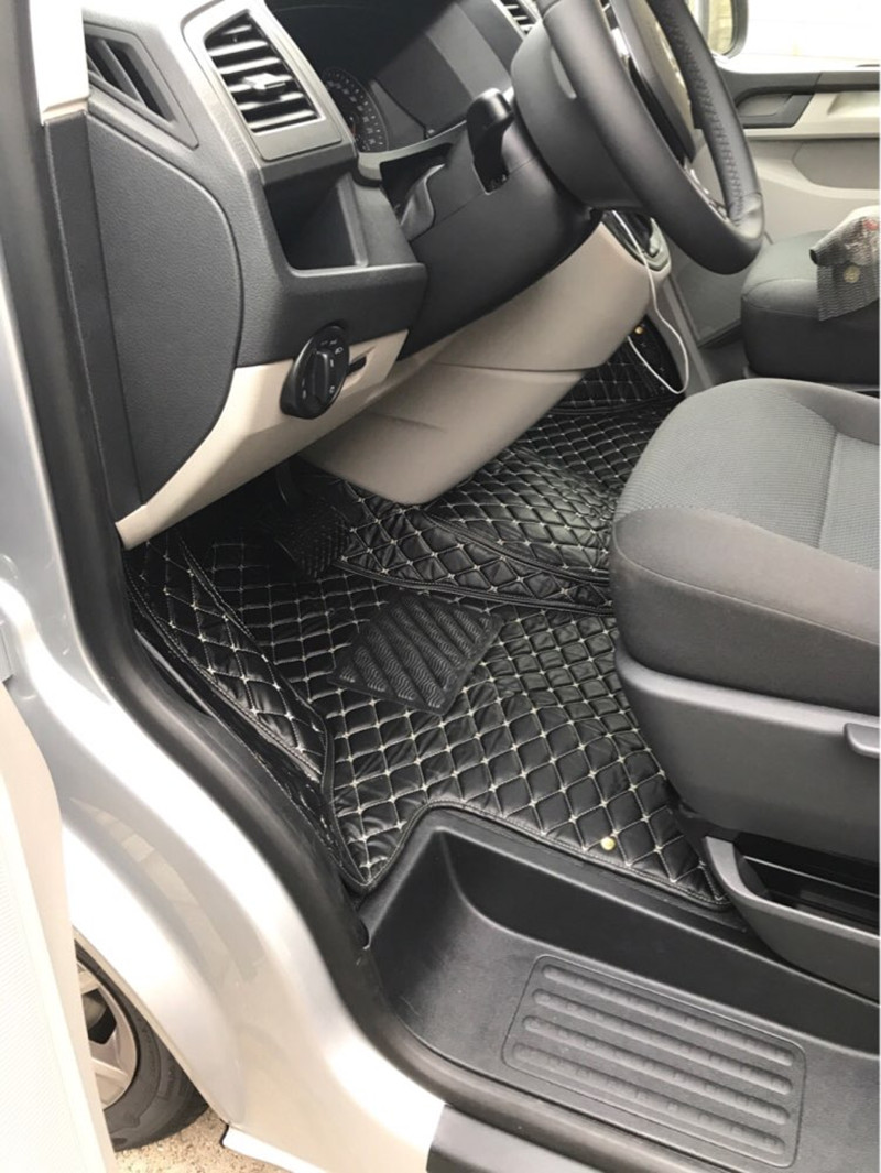 Good quality! Custom special car floor mat for Volkswagen Multivan Transporter T6 2 seats 2020-2015 waterproof durable carpets