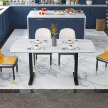 Luxury Dining Table Set Marble Top Livingroom Furniture