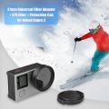 37mm Camera Lens Adapter + 135-170 Degree Camera UV Lens Filter + Camera Lens Protector Cap Cover for GoPro Hero 3 3+ 4