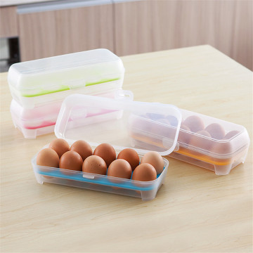 Quality Kitchen PP Storage Box Home Food Container Organizer Refrigerator Storing egg tools 10 Eggs Storage Boxes