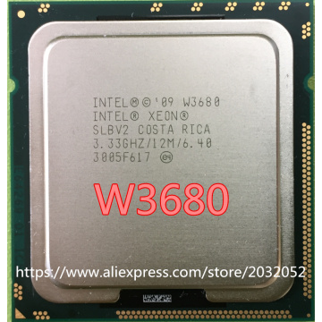 Intel Xeon W3680 12M/3.33G/Six Core CPU Processor SLBV2 LGA1366 Is equal to the X5680 I7 980 (working 100% Free Shipping)