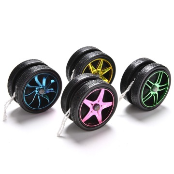 1 Pcs Hot Selling Wheel Yoyo Ball Electroplating YoYo Ball Bearing String Kids Toy Gift Random Color