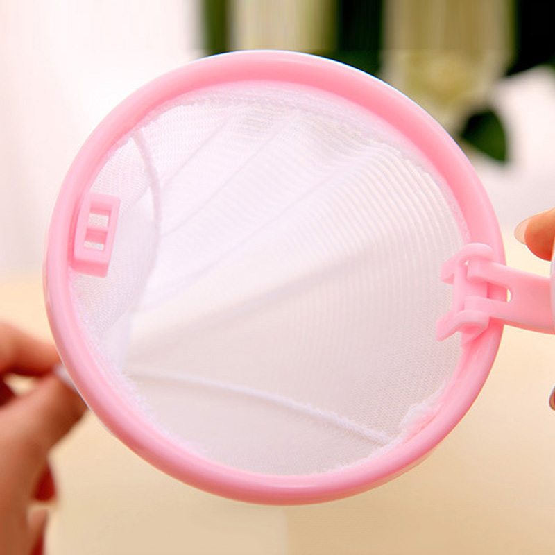 1 Pc Round Mesh Filter Bag Floating Style Washing Machine Wool Filtration Hair Removal Cleaning Laundry Drain Hair Catcher