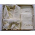 100%cotton velour terry shawl collar bathrobe with towels