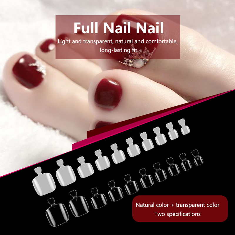 500pcs Nail Manicure French Pointed Nails Seamless Nails Ballet Nail Art Set DIY Transparent Nails Toenails False Full Nail Tips