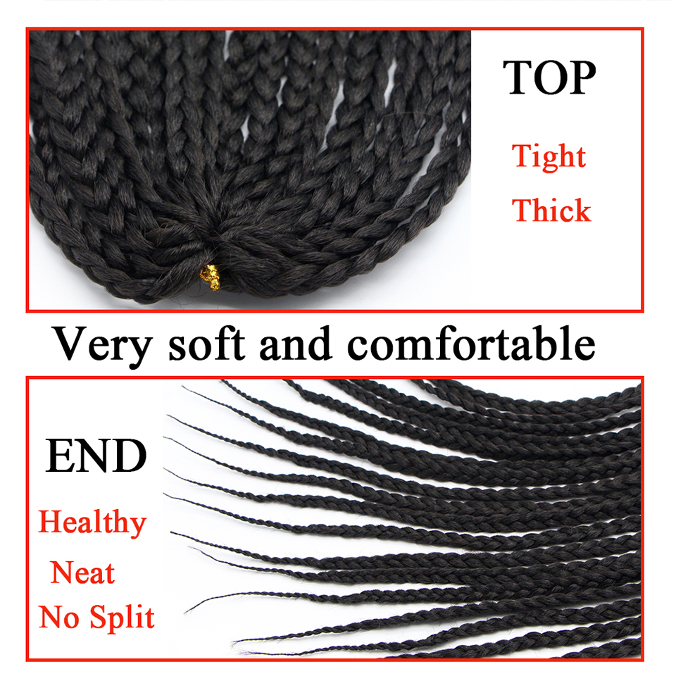 Feibin Twist Crochet Box Braid Hair Extensions For Afro Women Braiding Hair Free Shipping