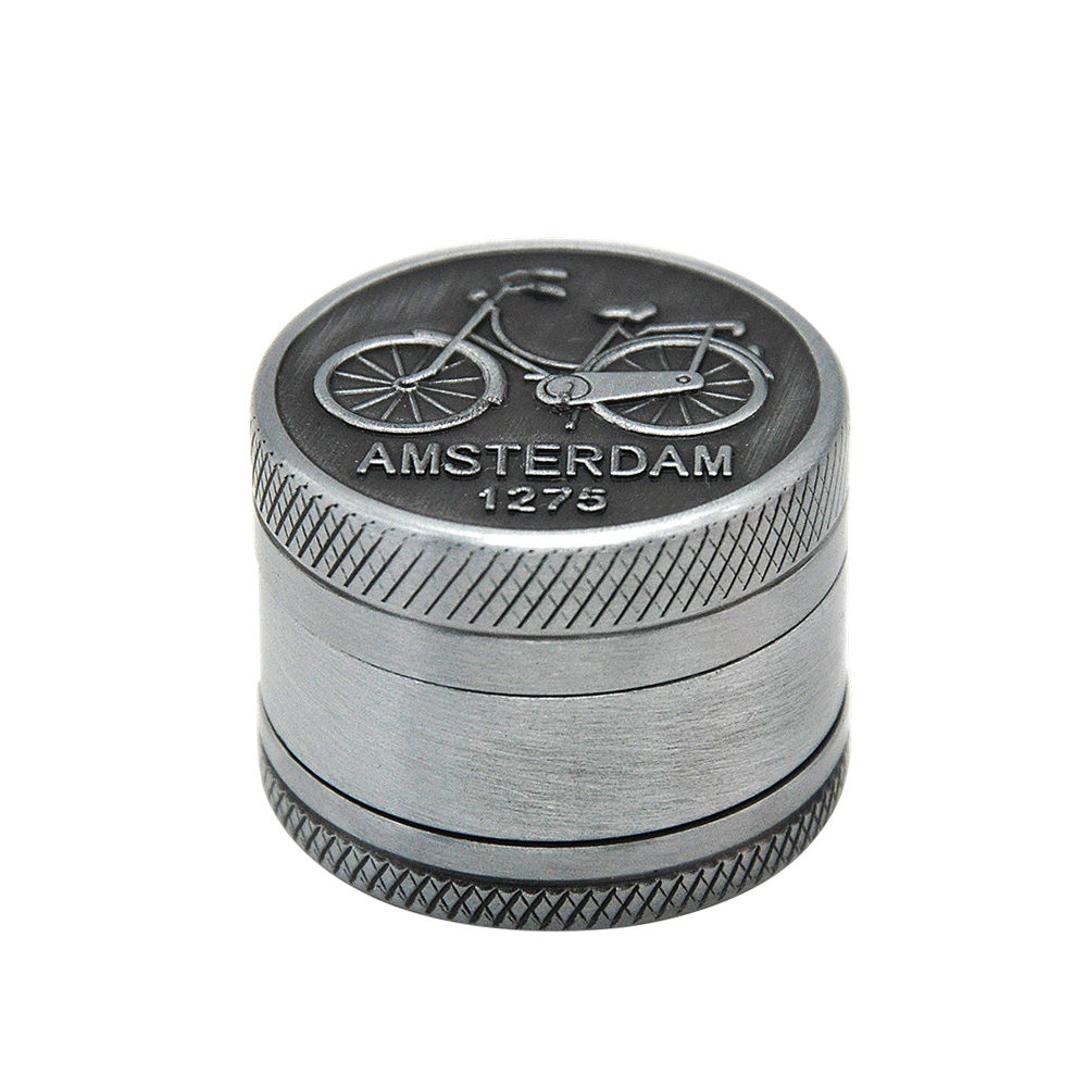 Zinc Alloy Dia. 30MM 3 Layers Chinese Herb Grinder Spice Herbal Smoking Crusher Hookah Pipe Hand Miller Tobacco Grinder