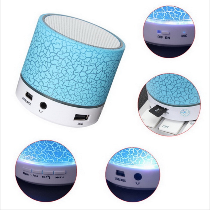 LED Mini Bluetooth Speaker wireless speakers Portable Music Sound Box Subwoofer with Mic Support TF Card for IPhone Xiaomi