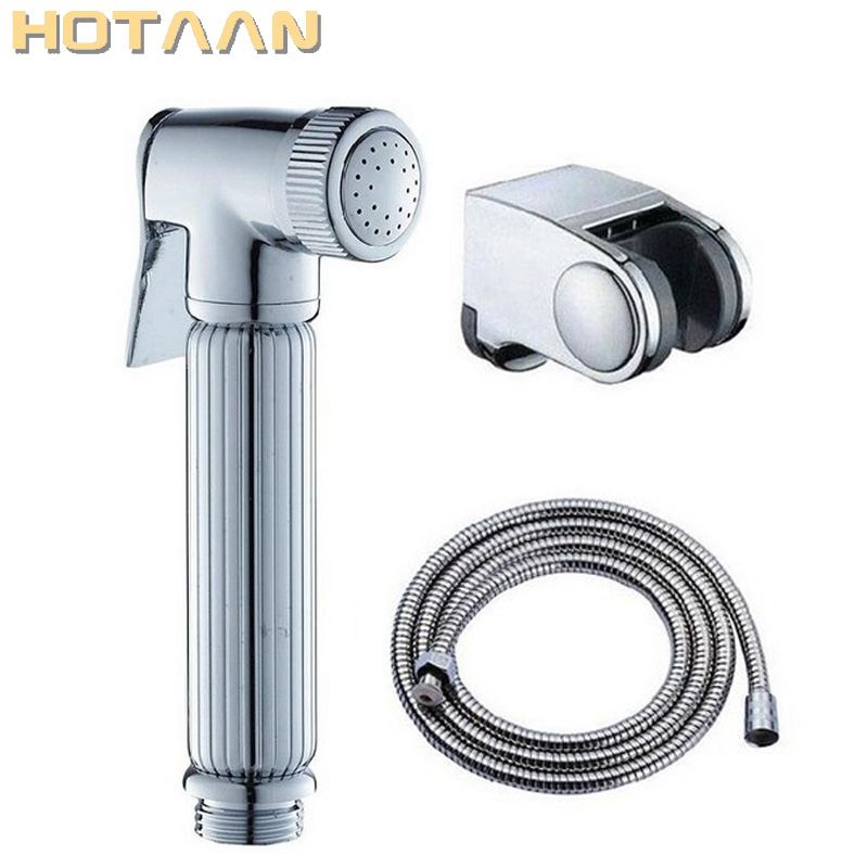 Hot selling free shipping !! Solid Brass Material Hand Held Bidet Spray Shower Head with 1.5M stainless steel shower hose