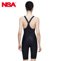 NSA professional competition italy fabric knee length women's training & racing swimwear girl's one piece competitive swimsuits