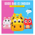 2019 Neoprene Skin Face Animal Cartoon Head Bag Nursery Schoolbag Cute Child Cute Backpack