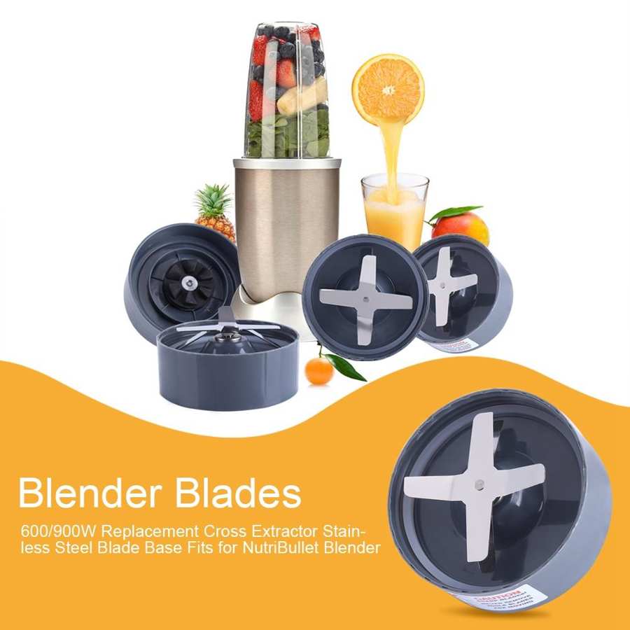 600W 900W Juicer Blade Replacement Cross Extractor Stainless Steel Blade Base Fits for NutriBullet Juicer Blender