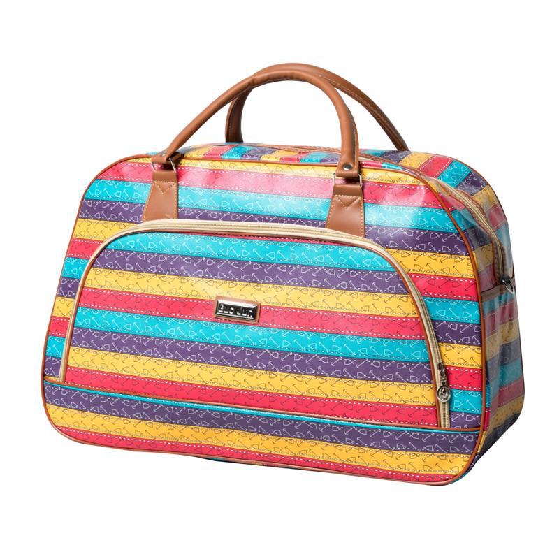 Hot Sale PU Leather Women Travel Duffel Bag for Men Large Capacity Waterproof Travel Bag Design Zipper Multifunction Luggage Bag