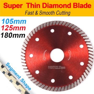 105/115/125mm Hot Pressed Superthin Diamond Turbo Grinder Saw Wheel Blades Ceramic Tile Cutting Disc Granite Diamond blades D30