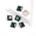 CTPA3bI Emerald Green Glass Rhinestones With Claw Square DIY Crafts Accessories Sewn Crystal Fancy Stones For Dancing Dress
