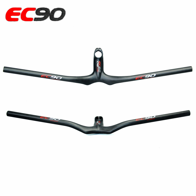 2017 New 3K Matt Full Carbon MTB Bicycle handlebar Integrated with Stem mountain Rise handle Bike stem Bicycle Accessories