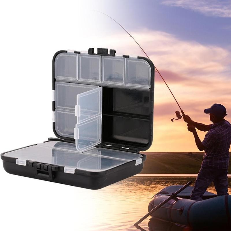 Fishing Tackle Box Storage Case Box Plastic Fishing Tackle Box Box Accessory Square Box Bait Small Hook Fishhook Spoon Lure F6I1