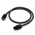 5N pure copper Schuko Power Cable Gold plated Schuko & IEC plugs Power Chord mains cable