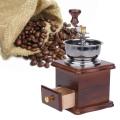 alloet Manual Coffee Bean Grinder Retro Wood Design Vintage Wooden Coffee Mill Maker Grinders Grinding Machinen Kitchen Tool new