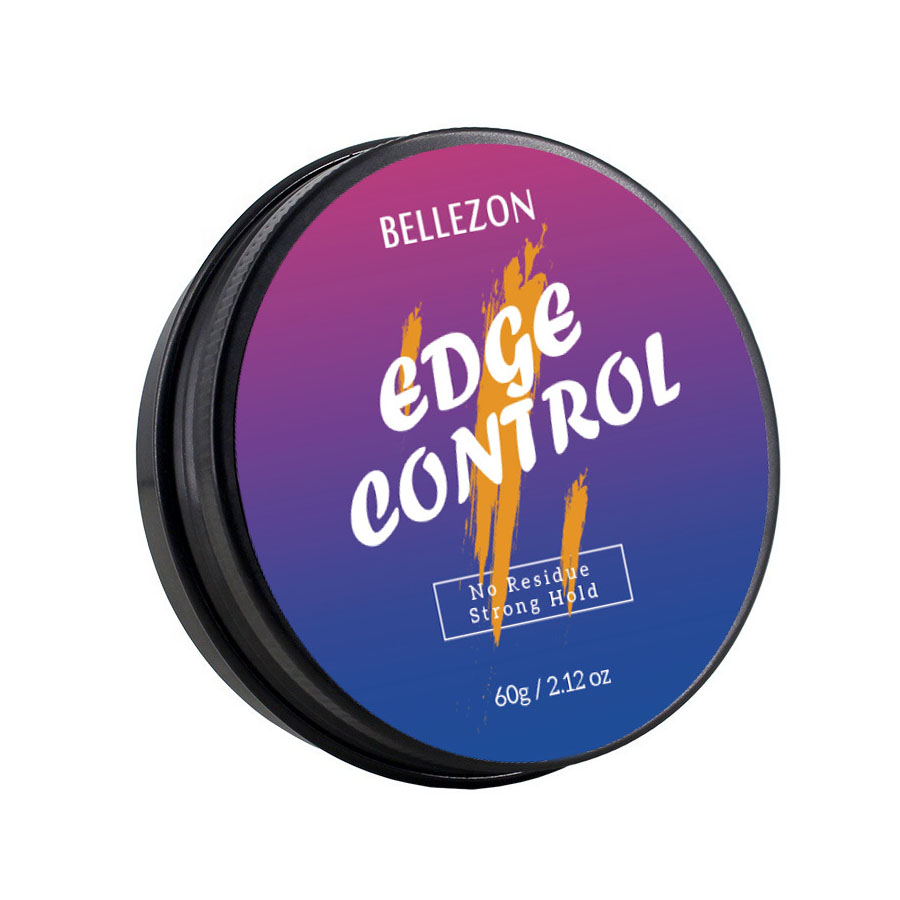 Bellezon Hair Oil Wax Cream Edge Control Hair Styling Cream Broken Hair Finishing Anti-Frizz Hair Fixative Gel with brush
