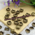 Wholesale 1000pcs 10mm Bronze DIY Alloy Decoration Round Studs Metal Prongs Rivets Punk Rock Style In Stock/Free Shipping
