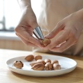 5pcs Stainless Steel Cutting Finger Protector Vegetable Peeling Pine Nuts Pistachio Kitchen Accessories Peeling Tool