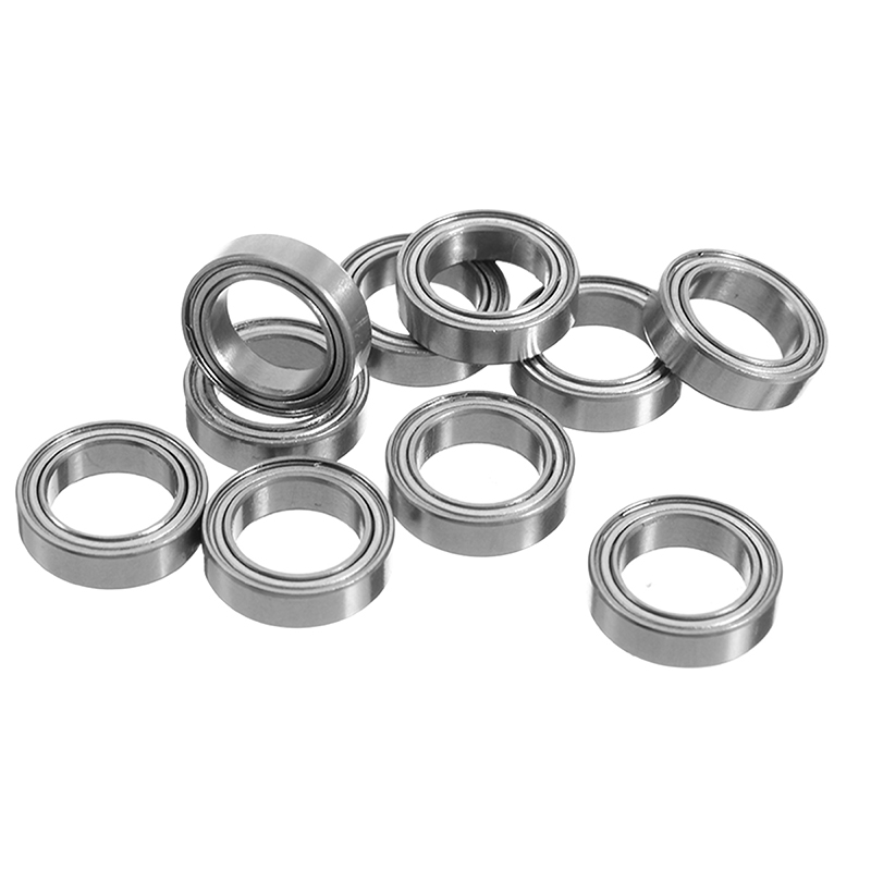 10pcs Bearings 6700ZZ Steel Metal Shielded Ball Bearings 10x15x4 mm Thin Wall Roller Mayitr Mechanical Hardware