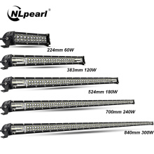 Nlpearl Ultra-Slim 60W 120W 180W 240W LED Bar for Tractor 4X4 UAZ Offroad 4WD ATV Truck Combo LED Work Light Bar Car Extra Light