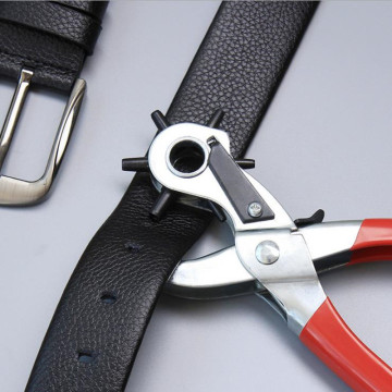 Hole Punching Machine Punch Plier Round Hole Perforator Tool Make Hole Puncher for Straps Cards Watchband Leather Belt