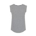 hirigin 2018 Hot Sale Women T-shirts Sleeveless Solid O-neck Round Side Casual Tees Tops One Size Black White Gray Blue Clothing