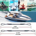 2Pcs Set Bungee Dock Line Mooring Rope for Boat 4 ft 2 Ropes Rope Bungee Cord Dockline Boats Kayak Accessories