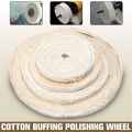 125/150/200mm 1PC Cotton Polishing Wheels Cloth Buffing Wheel Grinder For Jewelry Wood Metal Polishing Abrasive Tool