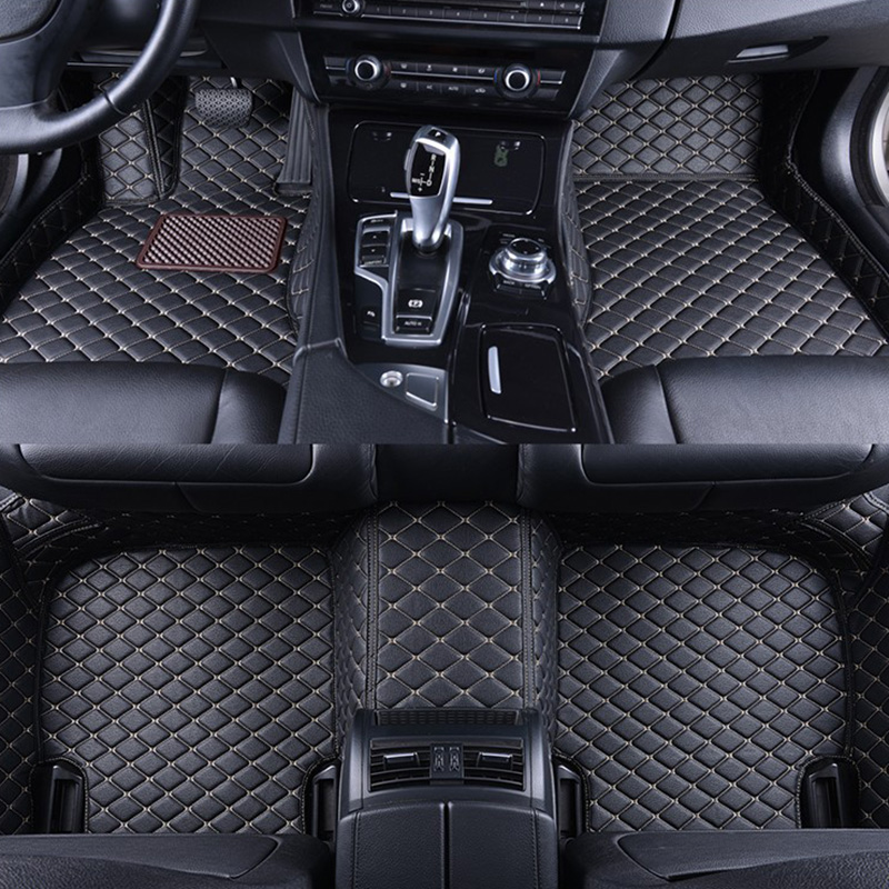 Car Floor Mats For subaru XV 2018 2019 2020 Artificial Leather Rug Surround Auto Interior Accessories Carpets Cover Protect