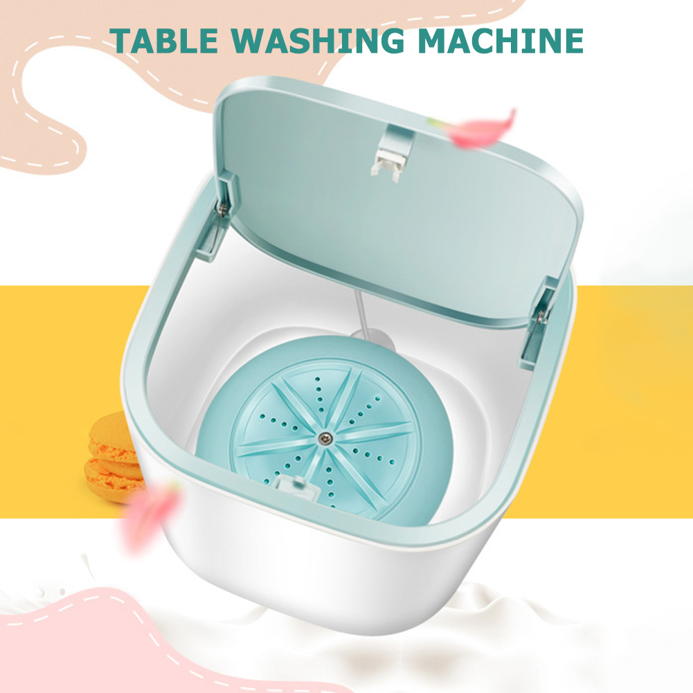 3.8L Ultrasonic Mini Underwear Washer Household Dehydrated Ultraso Turbine Laundry for Baby Clothes Cleaner