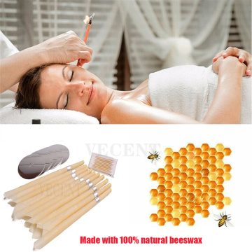 10pcs Ear Candles Ear Wax Clean Removal Natural Beeswax Propolis Indiana Therapy Fragrance Candling Cone Candle Relaxation