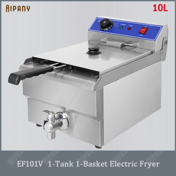 EF101V electric deep fryer with basket thermostat 10L/16L/20L/32L countertop chips chicken fryer frying machine