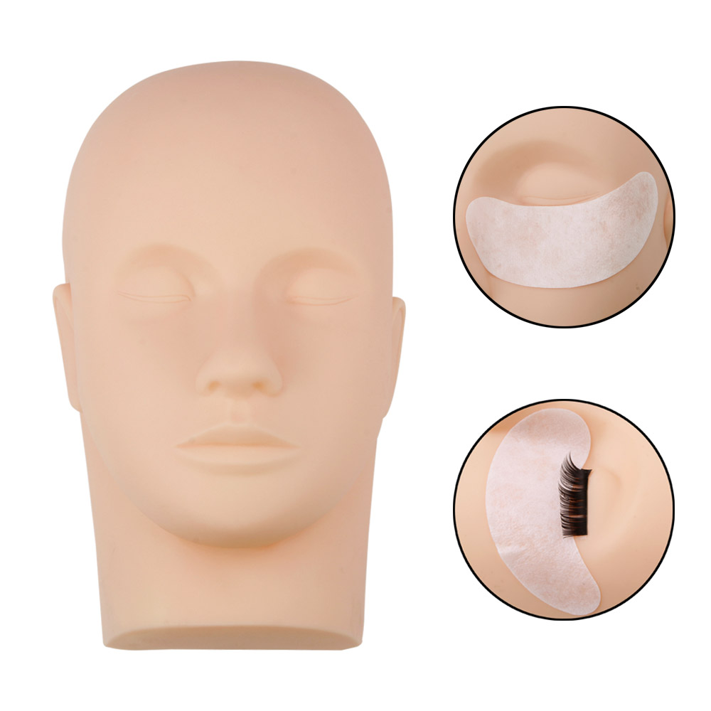 1pcs Grafted Eyelashes Training Heads Tool Mannequin Head Makeup Lashes Extensions Make Up Practice Cosmetic Fake Head Model