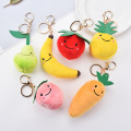 1PC Big Summer Fruit Key Chain Apple Watermelon Pitaya Pineapple Kiwifruit Key ring Key Food Holder Fresh Fruit Keychain