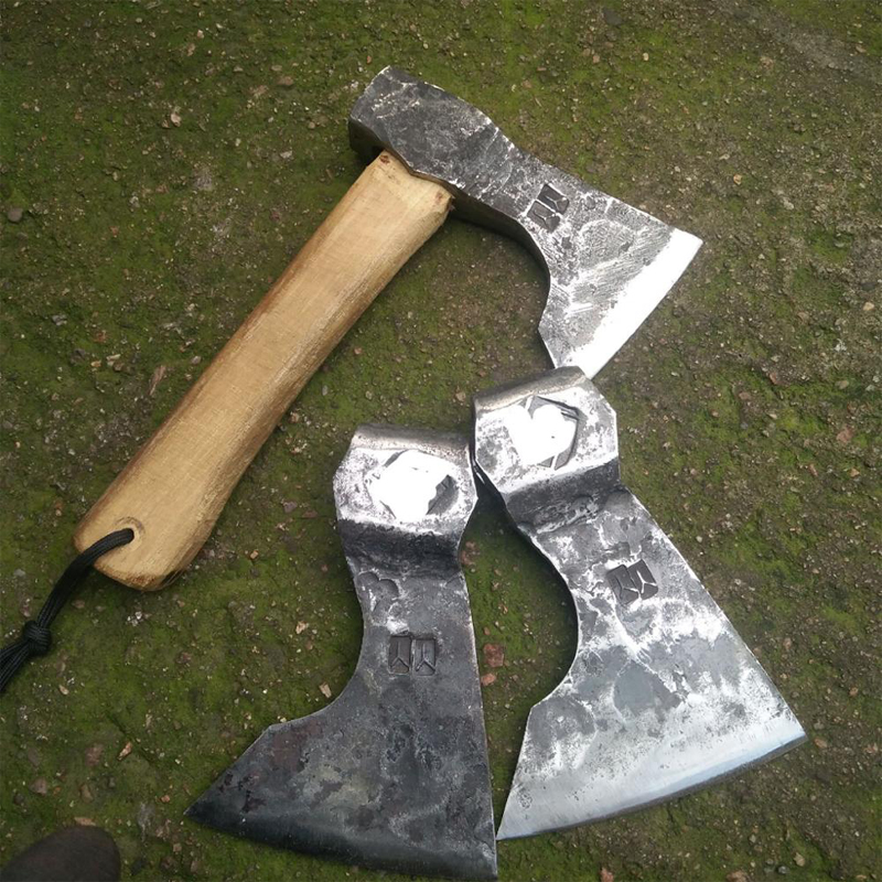 Hand Forged Fire Warden Pickaxe Hatchet axe head