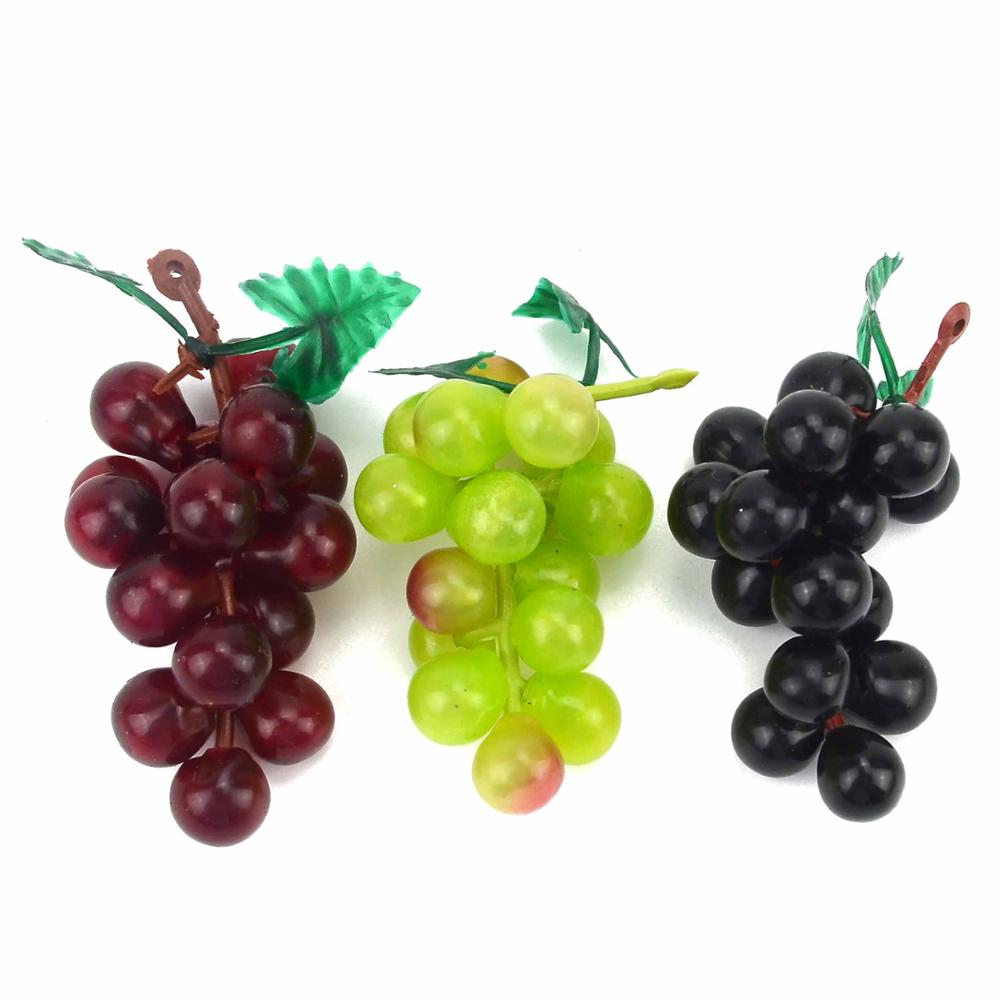 Mini Artificial Plastic Simulation Fruit Grape Wedding Decoration Home Kitchen Christmas Gift Clip Accessories