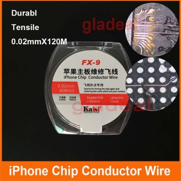 0.01mm 0.02mm * 120m Enameled Copper Wire Polyurethane fingerprint Copper fly Line Soldering For iPhone Chip conductor Wire