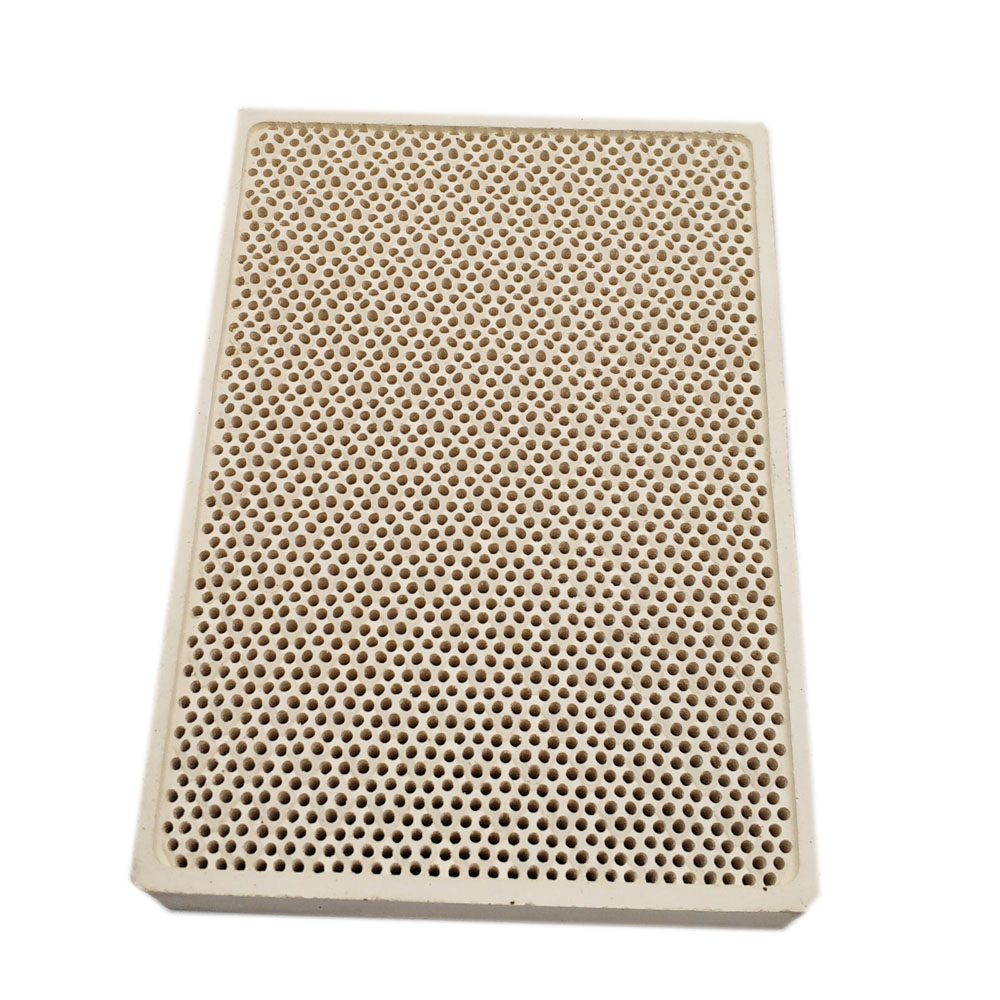 MENSI 3PCS Cordierite Ceramic Burner High Temperature Plate Gas Grill Spare Parts Stove heater Comb 132*92*14mm