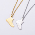 Charm Gold Stainless Steel Choker Necklace Women Simple Cute Color Shoe Pendant Necklace Kids Fashion Minimalist Jewelry Gift