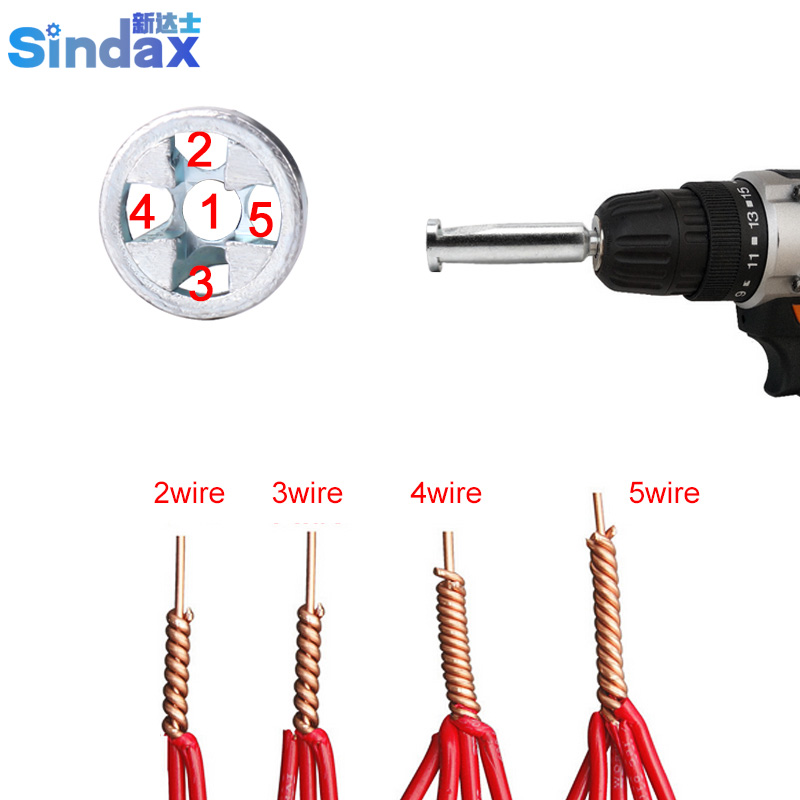 Wire Stripping Artifact Fast Switch BV Wire Terminal Block Electrician Automatic Stripping Twist Line Artifact Wire Tool 1PCS